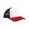 MOD. B639:Navy, 100% polyester, Red, One Size